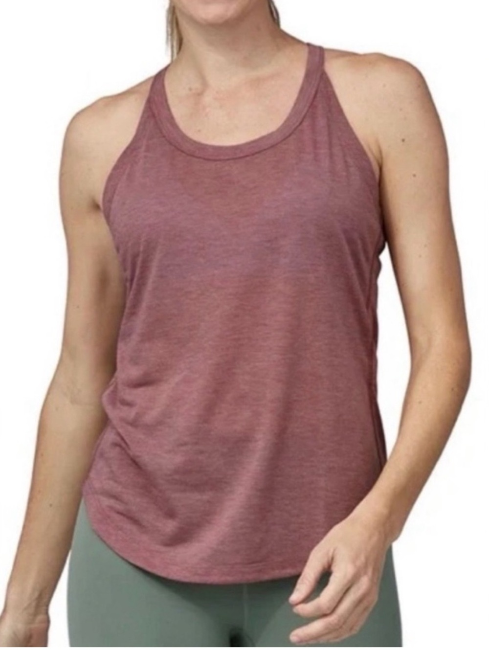 Capilene Cool Trail Tank Top Women's Size Large Dusty Rose Pink